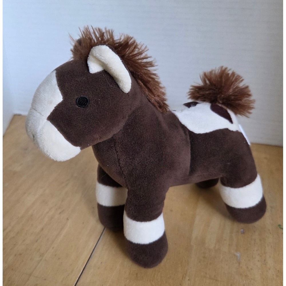 Alexon TAG Show Ponies Brown Spotted Horse Pony Plush Stuffed Animal Mini 7 inch